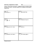 Circuit Training - Algebra I Bundle of CCSS / PARCC Inspir