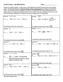 Circuit Training - Antidifferentiation (calculus)