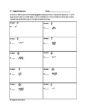 Circuit Training - Negative Exponents