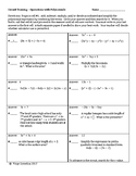 Circuit Training - Operations with Polynomials (algebra)