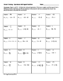 Circuit Training - Operations with Signed Numbers (middle school)