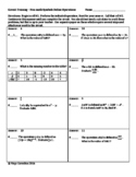 Circuit Training - Order of Operations with NEW Operations