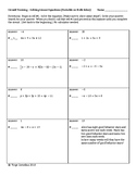 Circuit Training - Solving Linear Equations (Variable on B