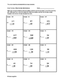 Circuit Training - Whole Number Addition & Subtraction Review