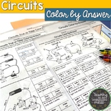 Circuits Color by Answer Science Coloring Pages TEKS 5.6B