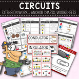 Circuits Extension Pack - Worksheets, Anchor Charts, Wordwall