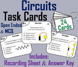 Electric Circuits Task Cards Activity (Electricity Unit)