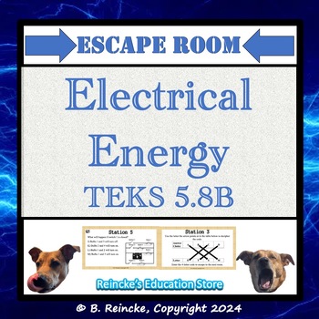 Preview of Electrical Energy in Circuits Escape Room Game (5.6B Circuits and Electricity)