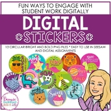 Circular Digital Stickers - Bright and Bold!