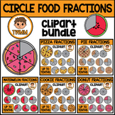 Circular Food Fractions Clipart Up to Tenths l Clip Art Bu