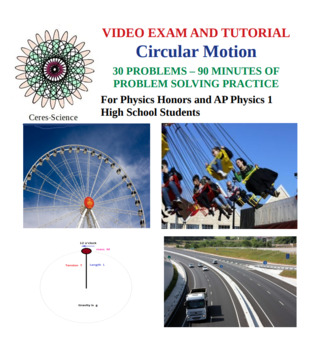 Preview of Circular Motion - High School Physics - Problem Solving Video Exam and Tutorial