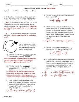 Circular Motion Practice by Ms Physics | TPT