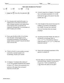 Mathematics Of Circular Motion Worksheet Answers - Ivuyteq