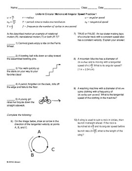 34 Mathematics Of Circular Motion Worksheet Answers Worksheet Project List