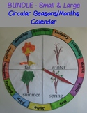 Circular Seasons and Months Chart/Calendar -BUNDLE  Large & Small