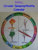Circular Seasons and Months Chart/Calendar - Small
