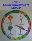 Circular Seasons and Months Chart/Calendar - Large