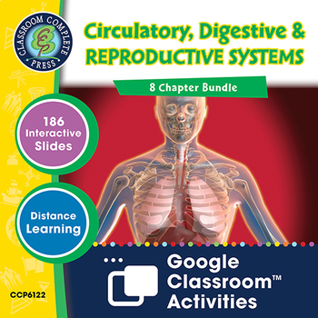 Preview of Circulatory, Digestive & Reproductive Systems - Google Slides BUNDLE Gr. 5-8