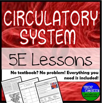 Preview of Circulatory System 5E Lesson Plans No Textbook No Problem!