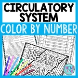 Circulatory System Color by Number, Reading Passage and Te