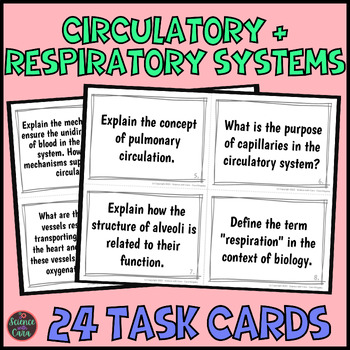 Preview of Circulatory System Function Task Cards