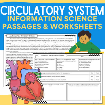 Preview of Circulatory System: Human Body <Information Passages, Worksheets, & Activities></p>
<p>