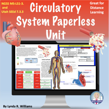 Preview of Circulatory System Online Learning NGSS NGSS MS-LS1-3 and Utah SEEd 7.3.3