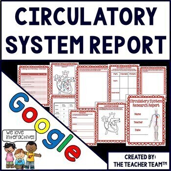 Preview of Circulatory System Research Report | Google Classroom | Google Slides