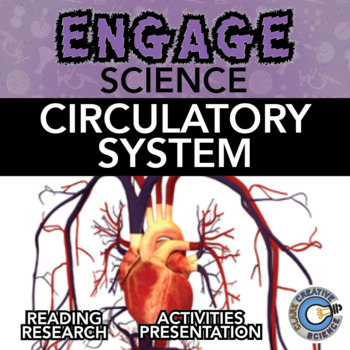 Preview of Circulatory System Resources - Reading, Printable Activities, Notes & Slides