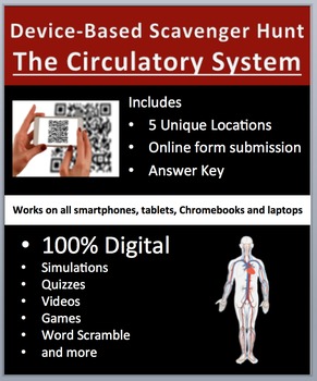 Preview of The Circulatory System – Device-Based Scavenger Hunt Activity-Let the Hunt Begin