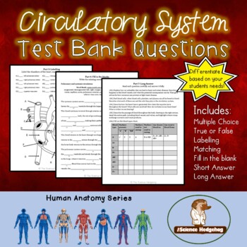 Preview of Circulatory System Test Questions