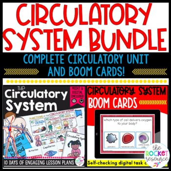 Preview of Circulatory System Unit & Boom™ Card BUNDLE