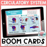 Circulatory System Vocabulary Activities Boom Cards