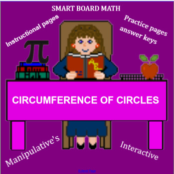 Preview of Circumference Of Circles; for Smart boards.