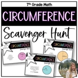 Circumference Scavenger Hunt for 7th Grade Math