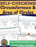 Circumference & Area of Circles Differentiated Self-Checki
