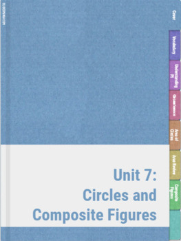 Preview of Circumference/Area of Circles and Composite Figures Virtual Notebook