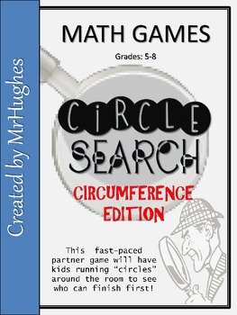 Preview of Circumference {Circle Search Game}