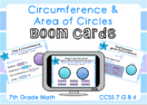 Circumference and Area of Circles Boom Cards-Digital Task Cards