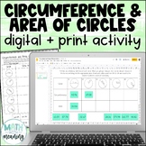 Circumference and Area of Circles DIGITAL Activity for Goo