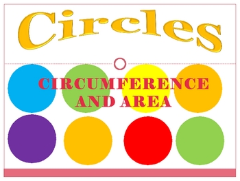 Preview of Circumference and Area of Circles PowerPoint 37 slides