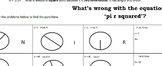 Circumference and Area worsheets -2 pk