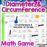 Circumference and Diameter of Circles Game - 7th Grade Mat