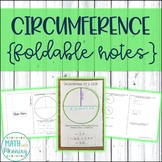 Circumference of Circles Foldable Notes Booklet - Aligned 