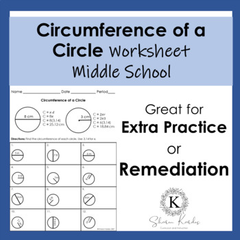 Preview of Circumference of a Circle