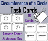 Circumference of a Circle Task Cards Activity