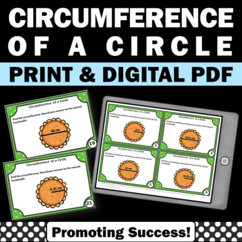 Preview of Circumference of a Circle Activity Pi Day Math Activities Middle School 6th Grad