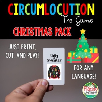 Preview of Circumlocution Game Christmas edition for Spanish, French, German and MORE!