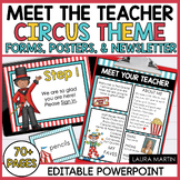 Circus Carnival Meet the Teacher Template EDITABLE - Teach