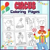 Circus Coloring Pages / Fun Magic Printable Coloring Sheet